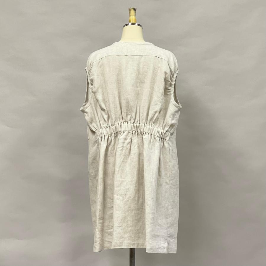 ドロップショルダー ジップアップ ロングジレ ベスト アウター トップス レディース 夏 麻 リネン 無地 ゆったり ヨシヨシ Yoshi Yoshi by pj |  | 07