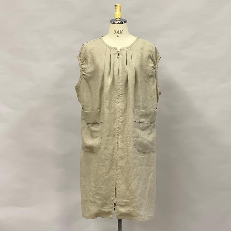 ドロップショルダー ジップアップ ロングジレ ベスト アウター トップス レディース 夏 麻 リネン 無地 ゆったり ヨシヨシ Yoshi Yoshi by pj |  | 08