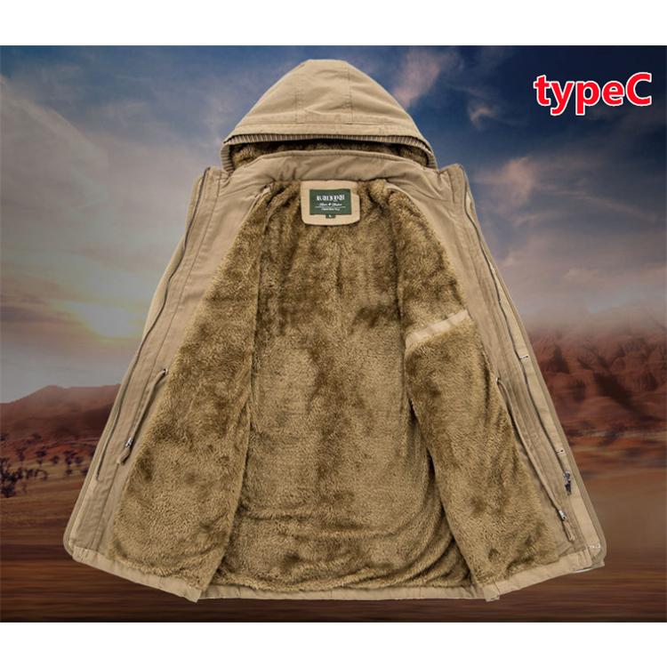 ミリタリージャケット 中綿コート メンズ ボアジャケット ロング