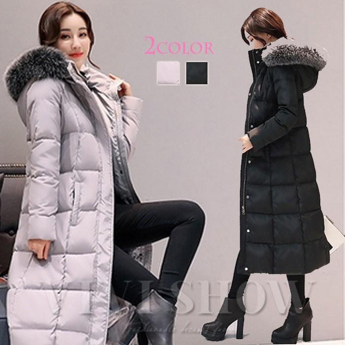 送料無料 ダウンコート レディース フード付き ダウンジャケット アウター 冬 ファスナー ロングコート 秋 冬 フェイクーファー 防寒 防風 冬服 通勤 通学 送料無料 ダウンコート レディース フード付き ダウンジャケット