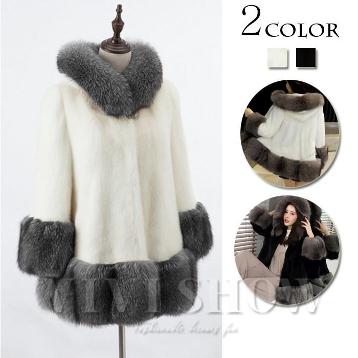 毛皮コート フード付き レディース 毛皮 フェイクーファー 豪華 ミディアム 秋冬アウター ファーコート ボリューム 防寒 毛皮コート フード付き レディース 毛皮 フェイクーファー 豪華