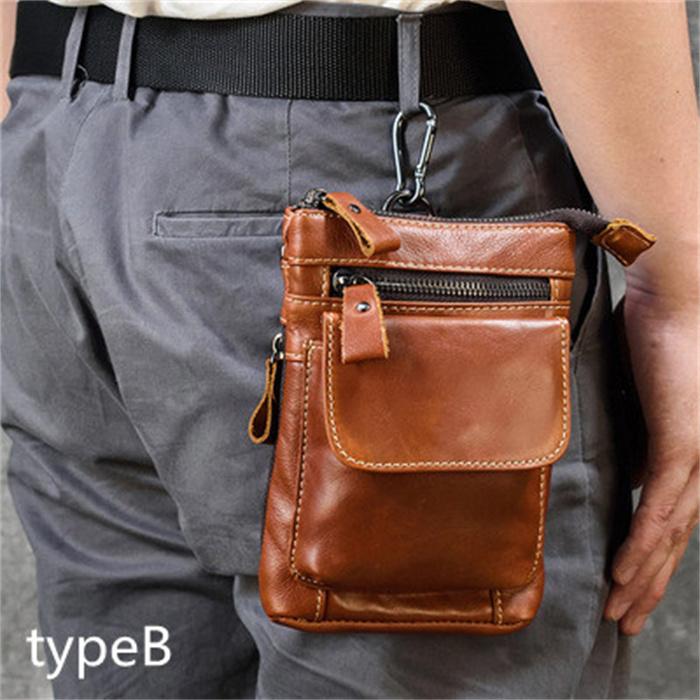 父の日 ベルトポーチ メンズ 本革 大容量 ウエストポーチ レディース