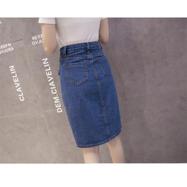 Ｙ’s ワイズ デニムスカート レディース デニムスカート カジュアル 膝丈 2カラー 細身 デニム生地