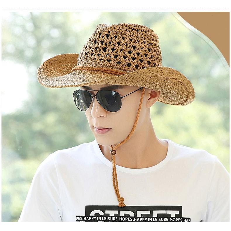 麦わら帽子 メンズ テンガロンハット ウエスタンハット カウボーイ