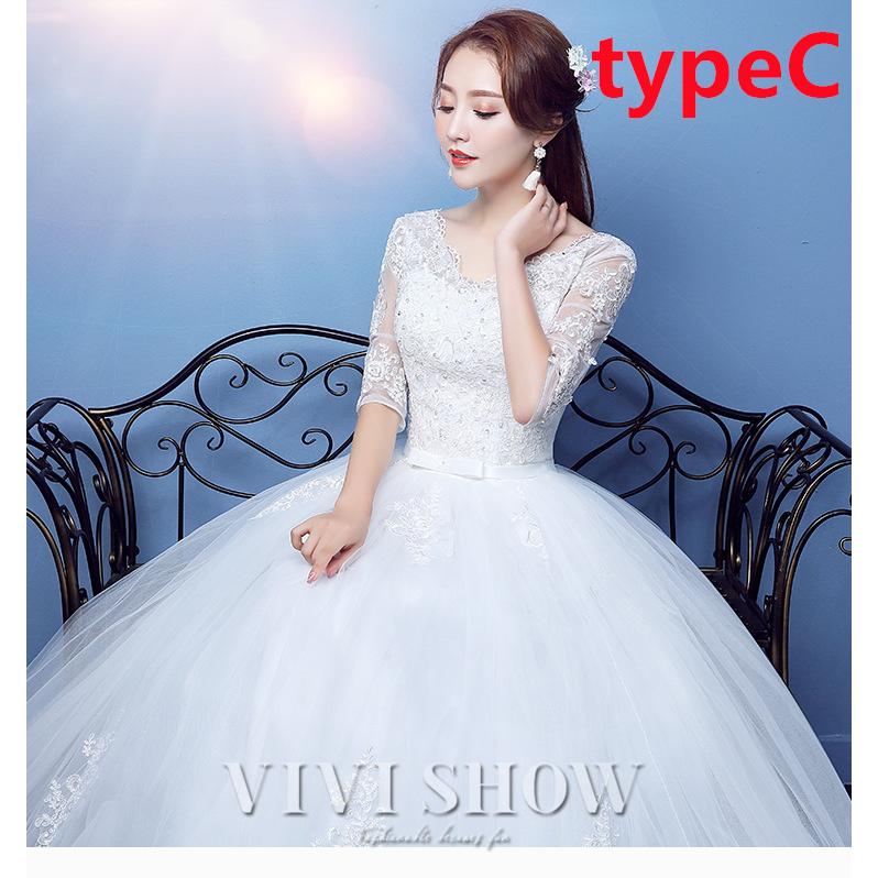 ウェディングドレス ロングドレス パニエ付き 可愛いレース 着痩せ