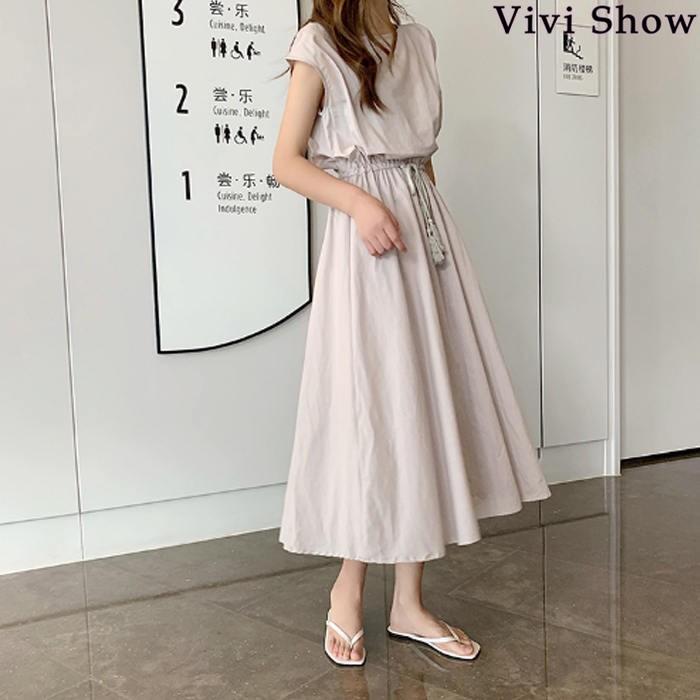 ロングワンピース 夏 レディース ワンピース 半袖 ゆったり 大きい