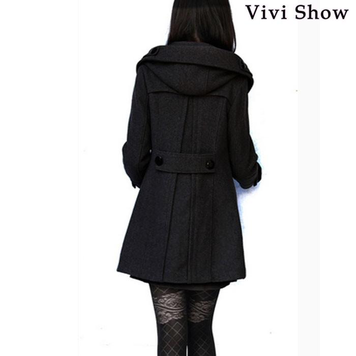 ロングコート トレンチコート チェスターコート レディース フード付き