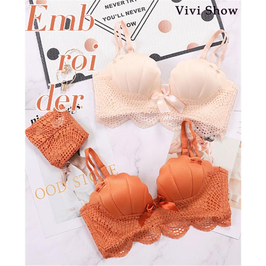 ブラ&ショーツセット 上下セット レディース 小胸 ブラセット ノン