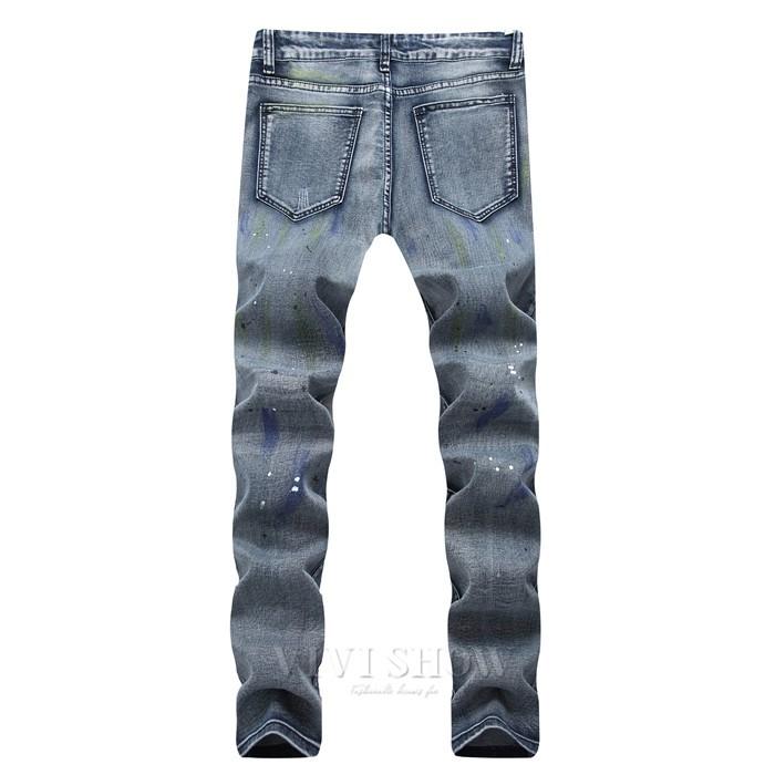ダメージジーンズ クラッシュ メンズ 春夏 デニム スキニー パンツ