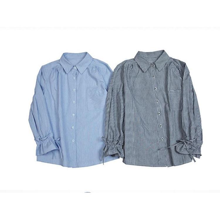 ブラウス レディース シャツ トップス フレアスリープ 七分袖