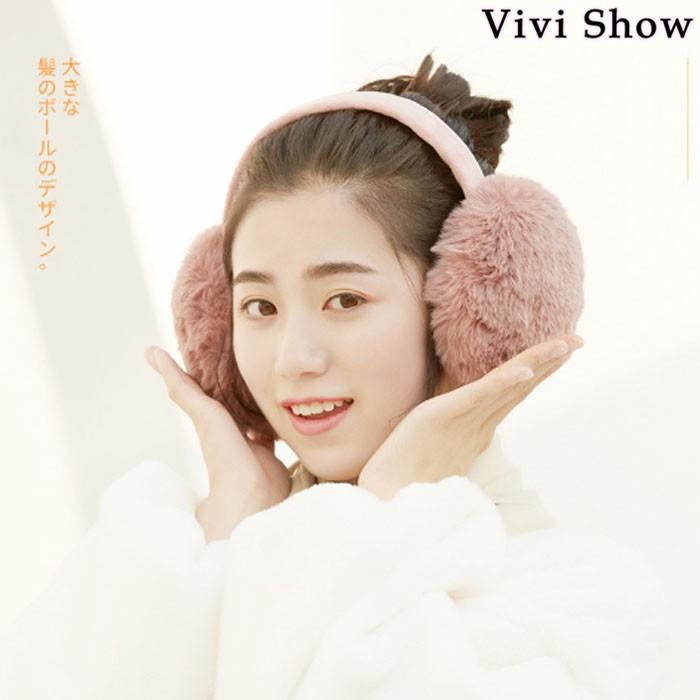 イヤーマフ レディース 秋冬 イヤマフ イヤーウォーマー フェイク