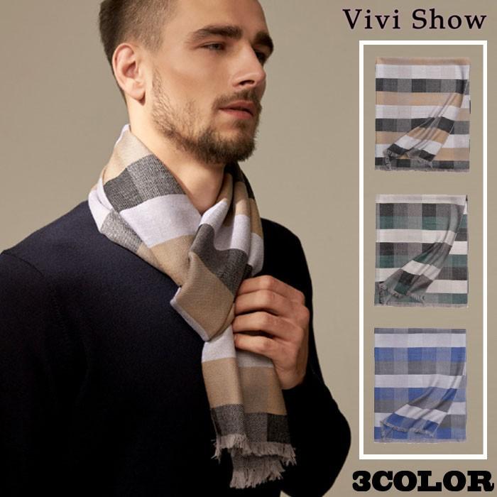 ファッション 単品購入可 マフラー メンズ チェック柄 ビジネス カジュアル 小物 ニット ストール 男性 秋冬 Ft1oyqbf3u Www Ludlowbar Com Au