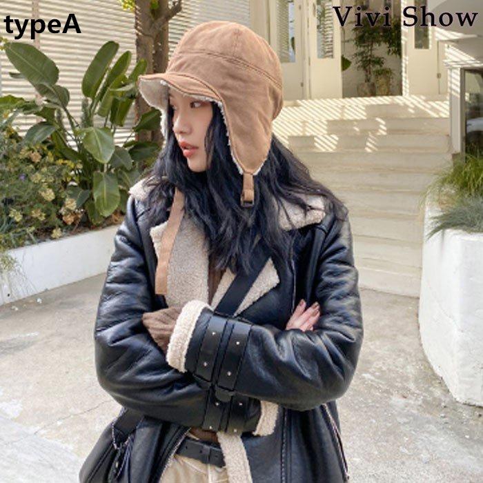 レディース 帽子 耳当て付き 裏ボア付き 大きいサイズ 冬 パイロット