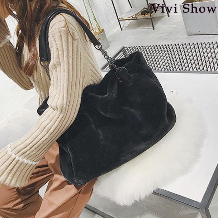 ファートートバッグ レディース ファーバッグ トートバッグ ショルダー