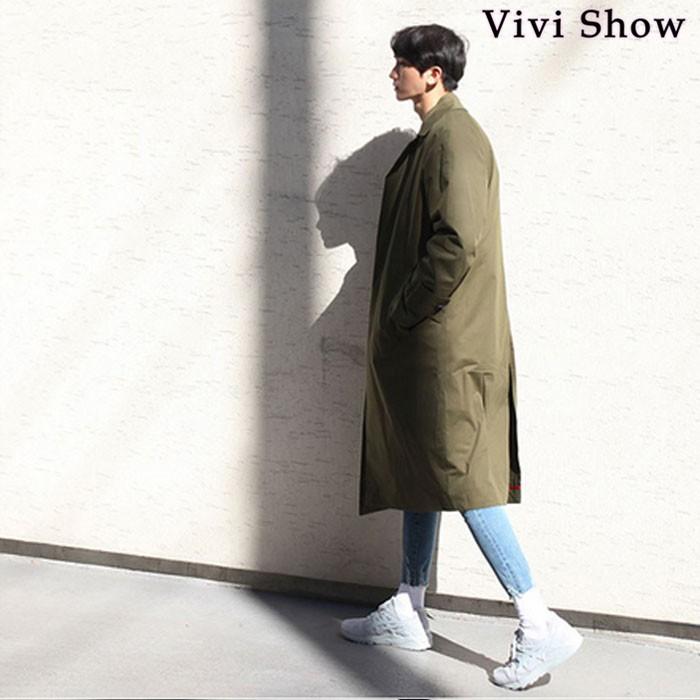 スプリングコート メンズ トレンチコート ビジネスコート 通勤コート