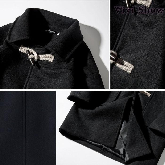 ダッフルコート メンズ メルトン ロングコート : VIVISHOW ダッフルコート メンズ メルトン ロングコート : VIVISHOW