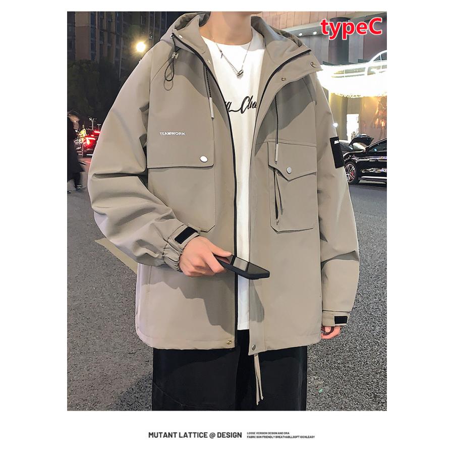 モデルが着てそうな、オシャレな未使用,春、秋用、アウター ジャケット メンズ 長袖 春秋冬 アウター コーチジャケット ミリタリー