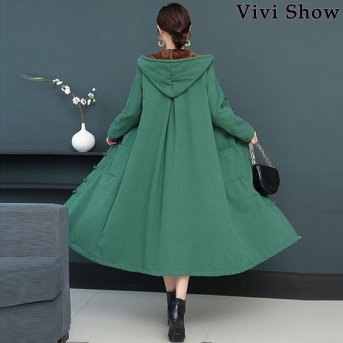 ロングコート レディース アウター コクーンシルエット 裏起毛 フード