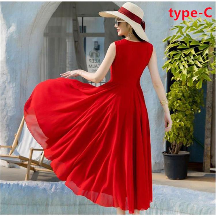 マキシワンピース レディース ワンピース 夏 シフォンワンピース