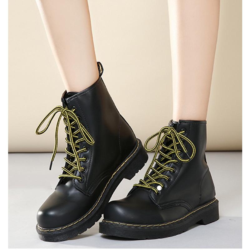 ショートブーツ レディース ローヒール 厚底 シューズ 靴 無地