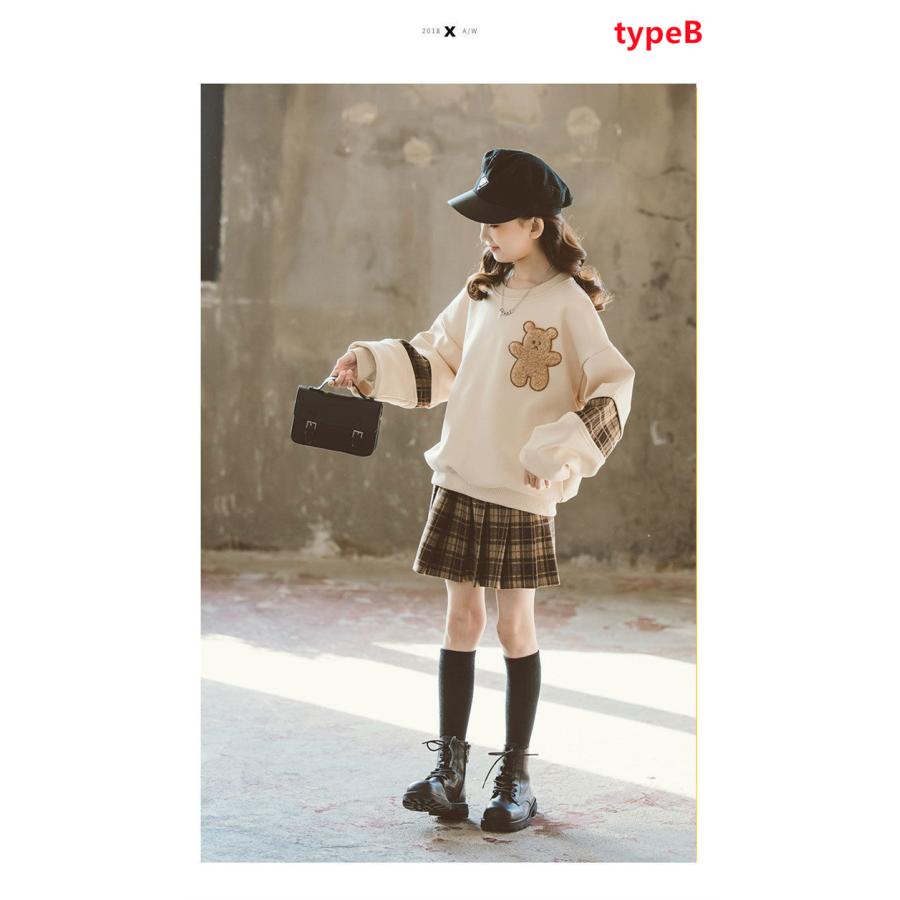 キッズ 子供服 セットアップ 女の子 2点セット 長袖トップス