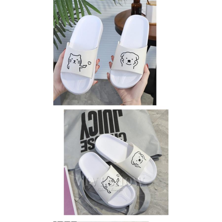 2足セット スリッパ サンダル カップル 夏 シャワーサンダル 滑り