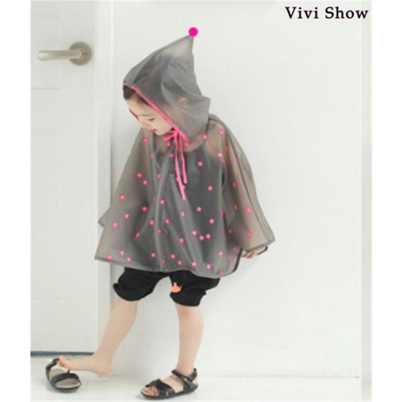 レインコート キッズ シースルー 子供用 ドット 雨具 撥水 レイン