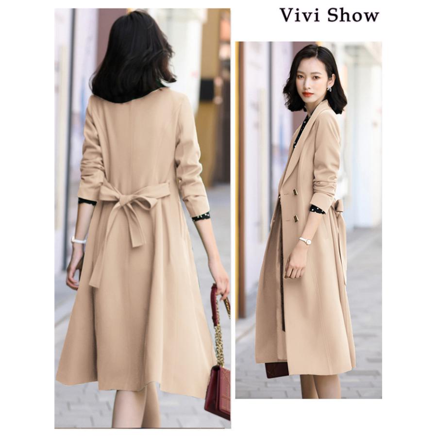 チェスターコート レディース ロング トレンチコート コート アウター