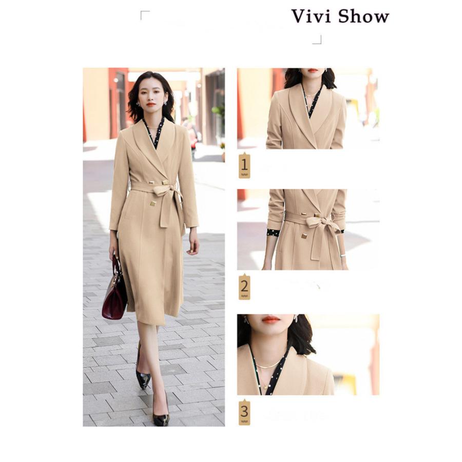 チェスターコート レディース ロング トレンチコート コート アウター