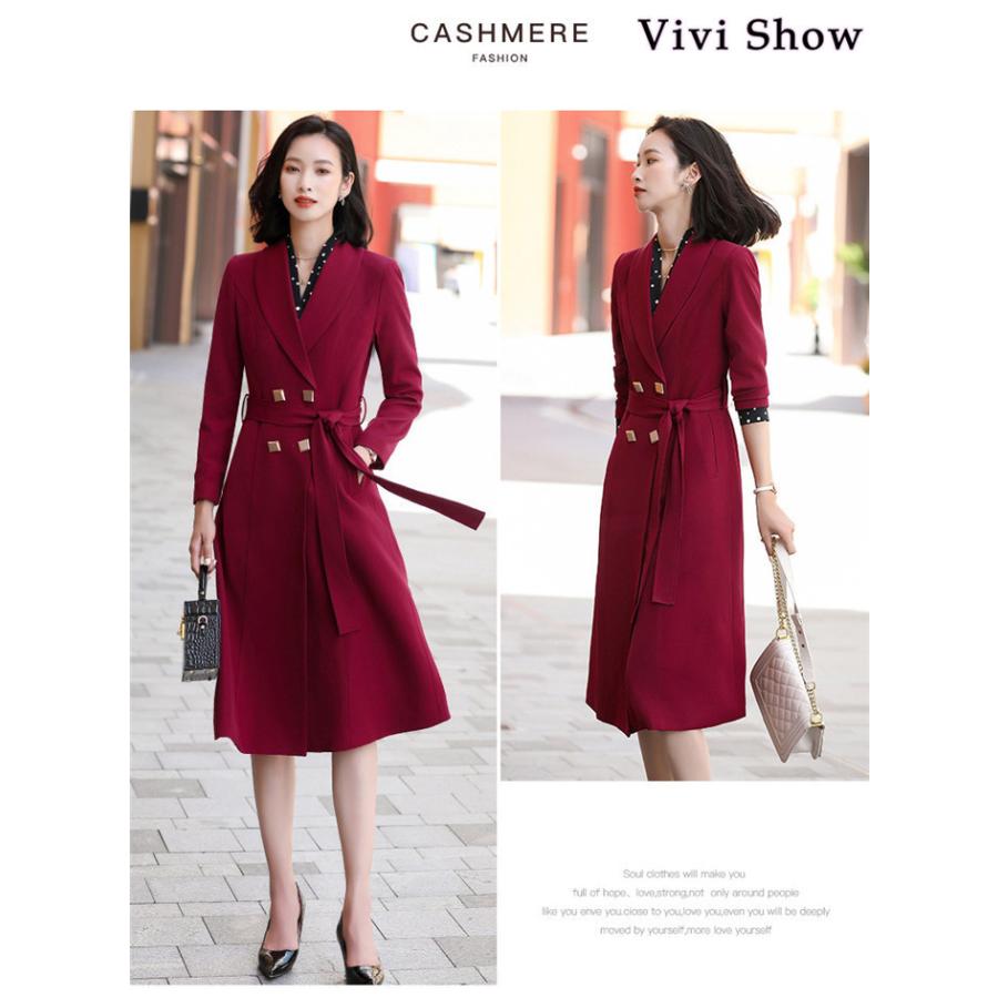 チェスターコート レディース ロング トレンチコート コート アウター