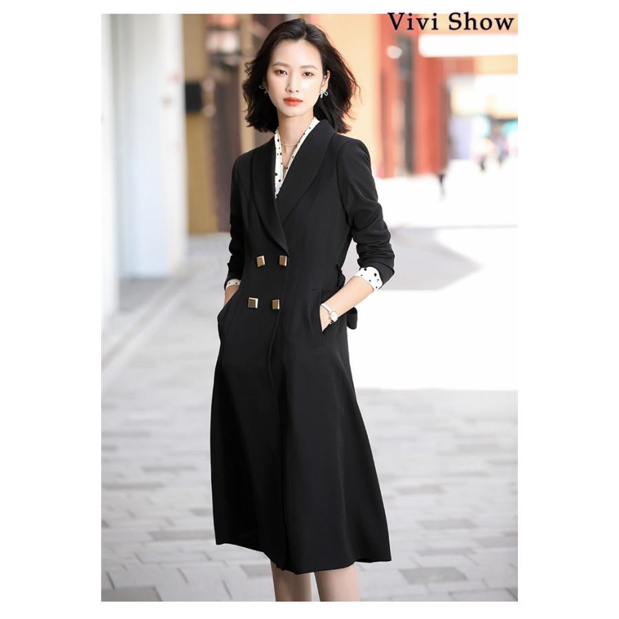 チェスターコート レディース ロング トレンチコート コート アウター