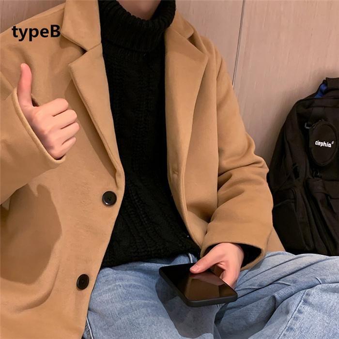 メンズコート ジャケット アウター 秋冬 無地 カジュアル テーラード