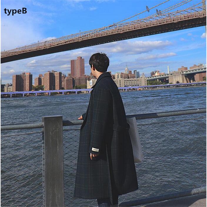 メンズ チェック柄 ロングジャケット カジュアル ネルシャツ コート
