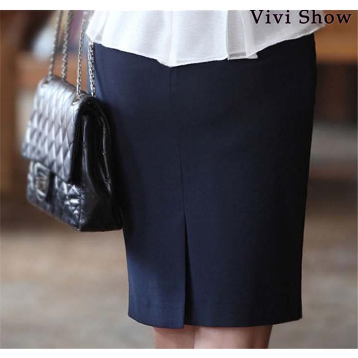 美品 ブラミンク バックスリット タイトスカート ミモレ丈 ブラック バックスリットタイトスカート[gm385] | レディースファッション