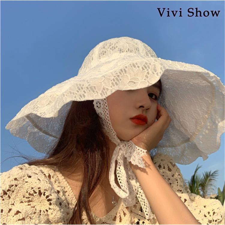 帽子 レース レディース UV 夏用 大きいサイズ つば広 Queen 帽子 レース レディース UV 夏用 大きいサイズ つば広 Queen