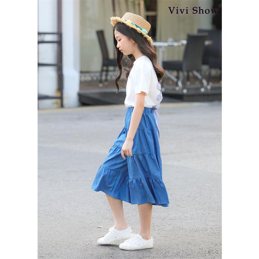 子供服 セットアップ キッズ 女の子 春夏 2点セット 上下セット T