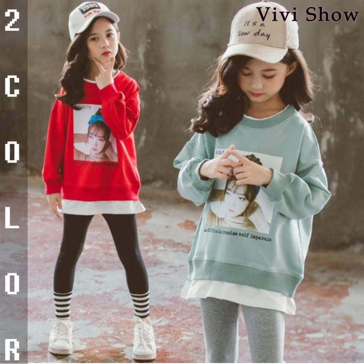 子供服 セットアップ キッズ 女の子 長袖 春秋 2点セット 上下セット T