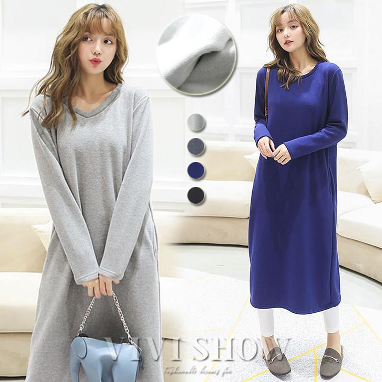 ワンピース 裏起毛ワンピース ロングワンピース 長袖 パジャマ 部屋着