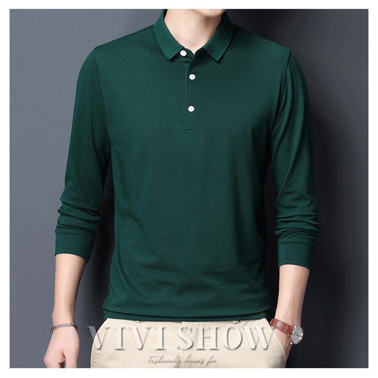 POLO SPORT 青緑ストライプ 長袖ポロシャツ ポロシャツ 長袖 メンズ ビジネス 長袖ポロシャツ ポロシャツ長袖 無地