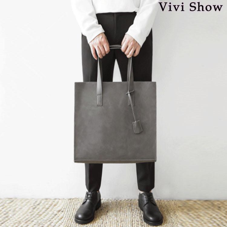 男性 トートバッグ 肩掛け メンズ 通勤 ビジネスバッグ 2WAY PU