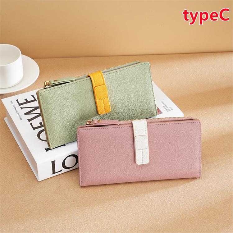 財布 長財布 レディース 大容量 レザー 切り替え カード入れ カラフル