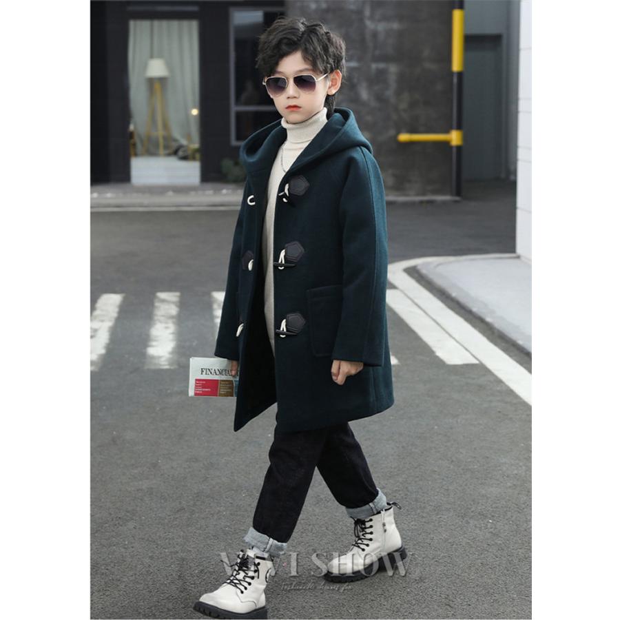 子供服 アウター コート ロング丈 冬 男の子 ジャケット オシャレ