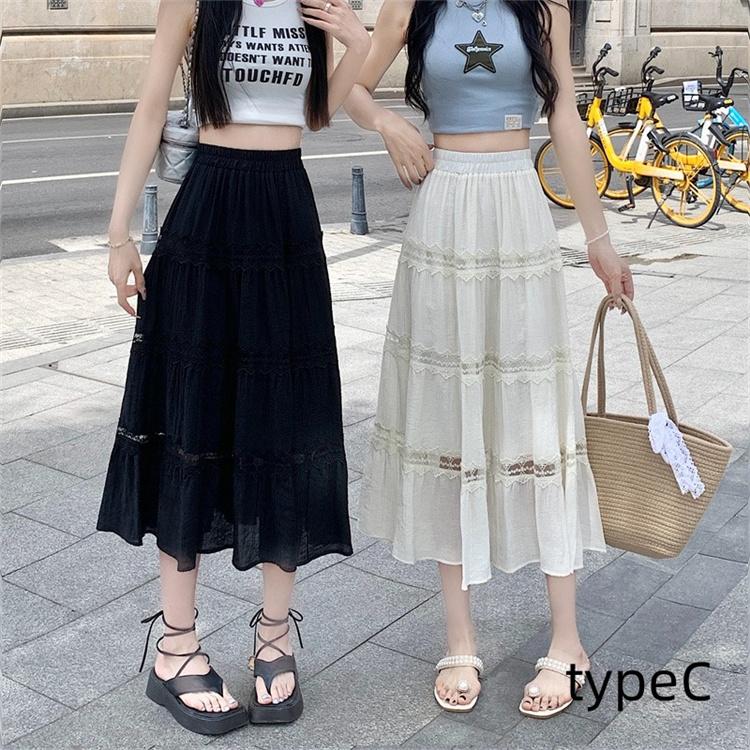 スカート 膝丈 フレアスカート レディース ロングマキシ丈スカート