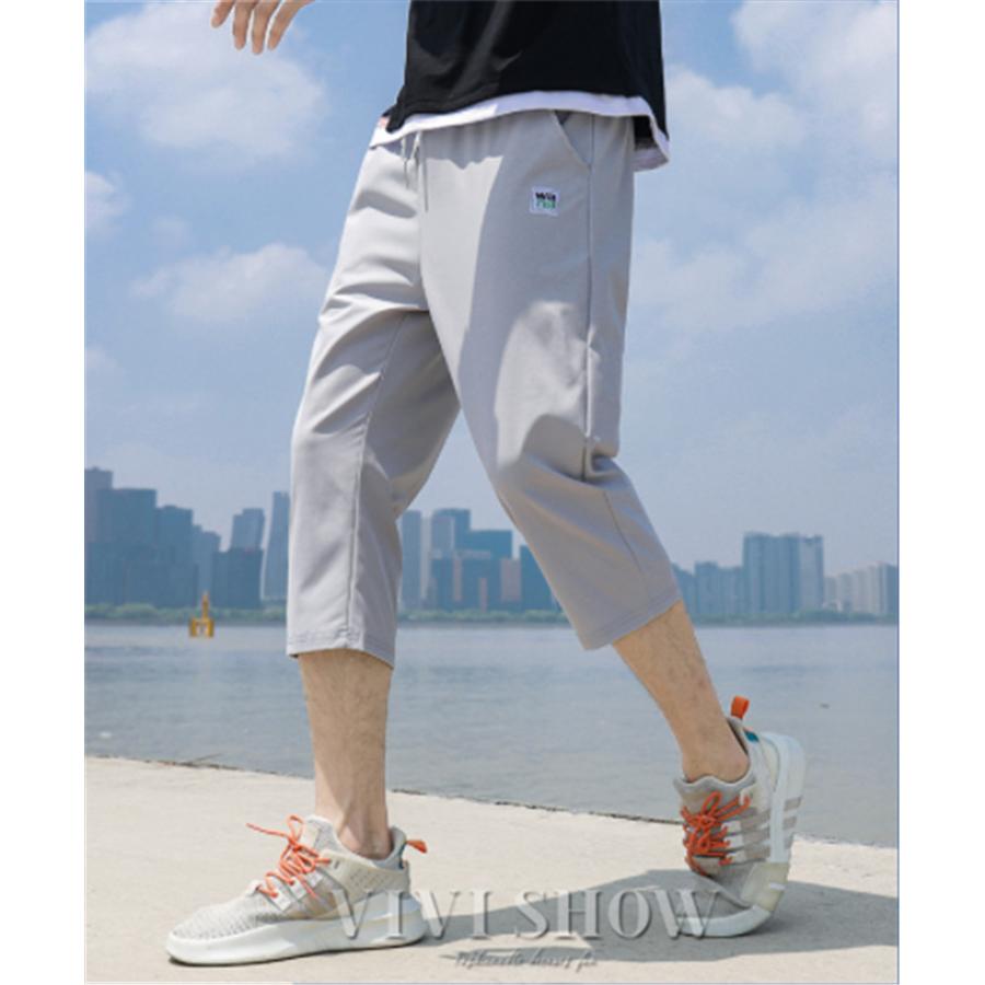 ハーフパンツ メンズ 接触冷感 ショートパンツ ステテコ ガウチョ