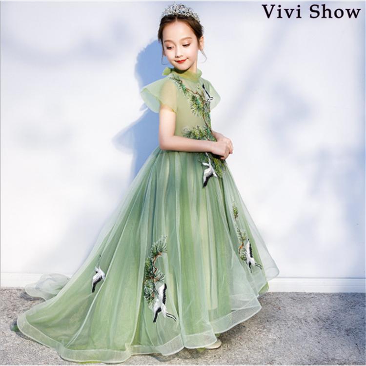 子供 ドレス ロング プリンセス 大人っぽい ロングドレス 個性的で