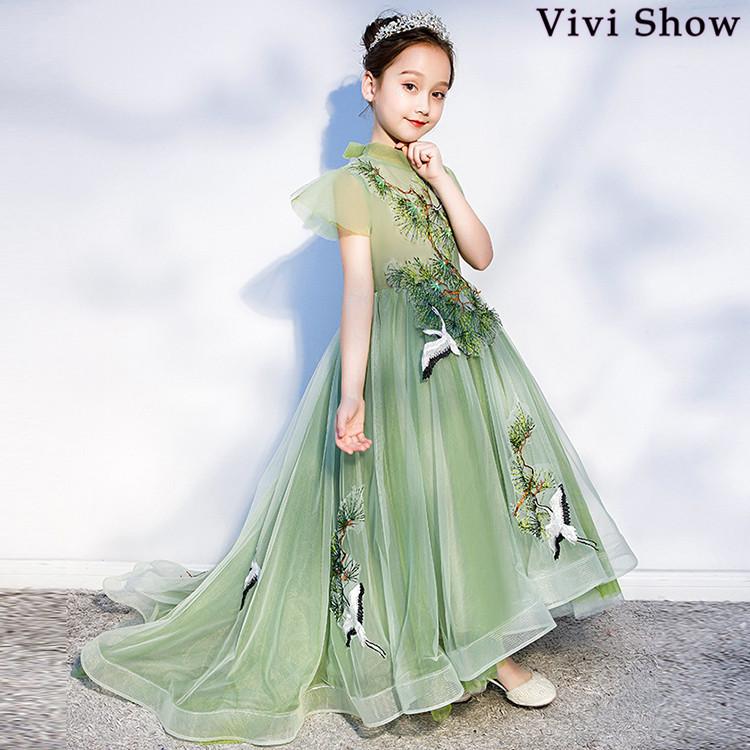 子供 ドレス ロング プリンセス 大人っぽい ロングドレス 個性的で