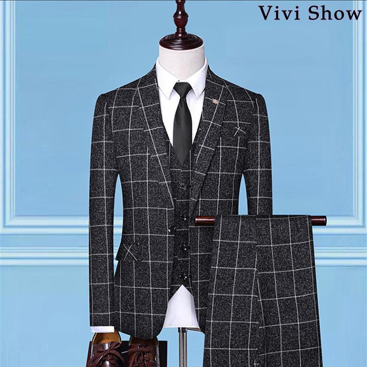 PERSONS FOR MEN　3ピース　スーツ セットアップ　チェック　YA4 楽天市場】チェック柄 スリーピーススーツ セットアップ ビジネス