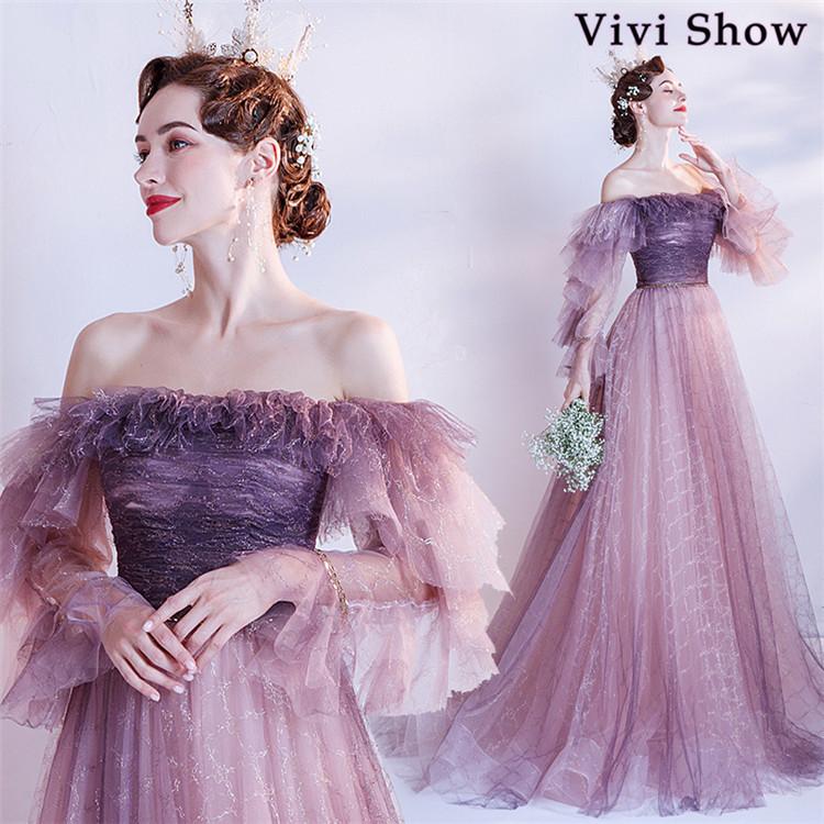 激安単価で パーティードレス結婚式ドレス袖ありロングドレスレディース演奏会大人上品お洒落2次会発表会ピアノ二次会ドレスパーティお呼ばれドレス Vivishow 手数料安い Aleefsurgical Com