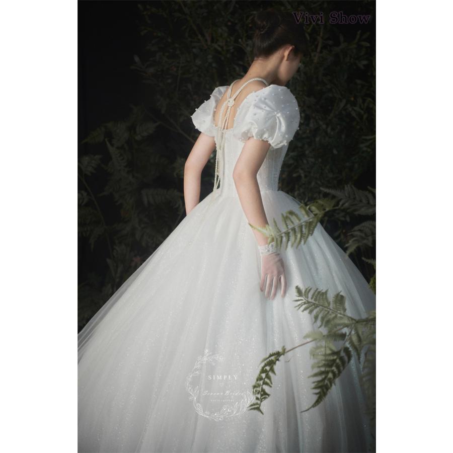 ウェディングドレス 結婚式 エンジェルドレス 二次会 ホワイト 花嫁