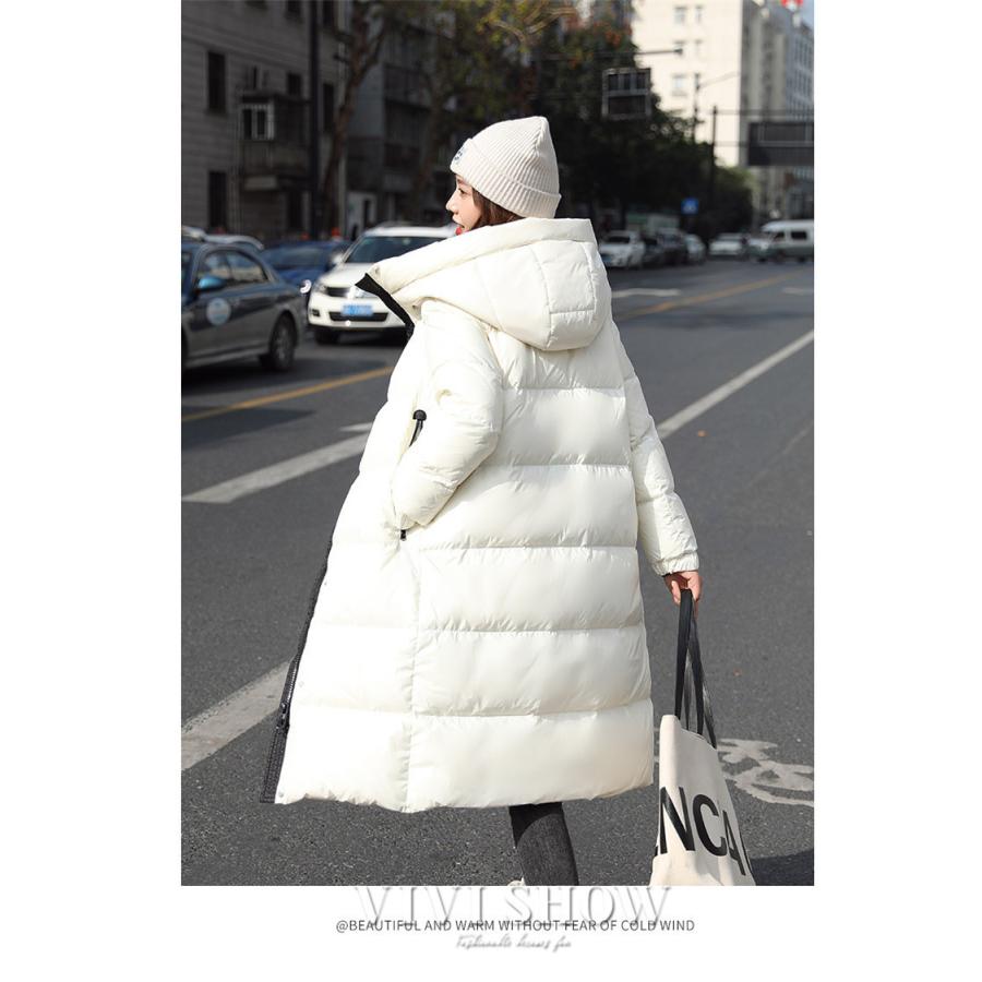 レディース ダウンジャケット ダウンコート ロング フード付き ダウン